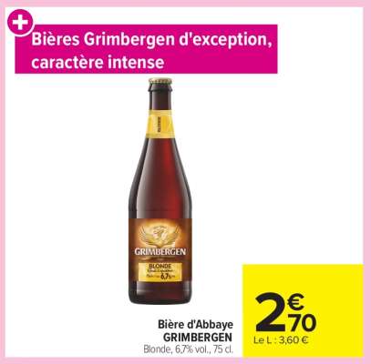 Bière d'Abbaye GRIMBERGEN