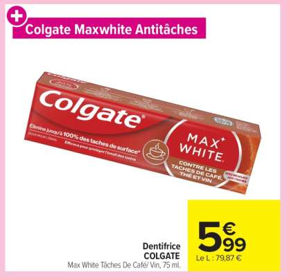 Colgate Maxwhite Antitâches