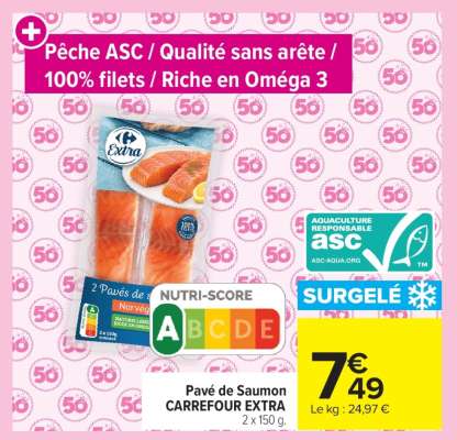 Pavé de Saumon CARREFOUR EXTRA