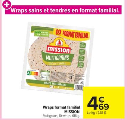 Wraps format familial MISSION