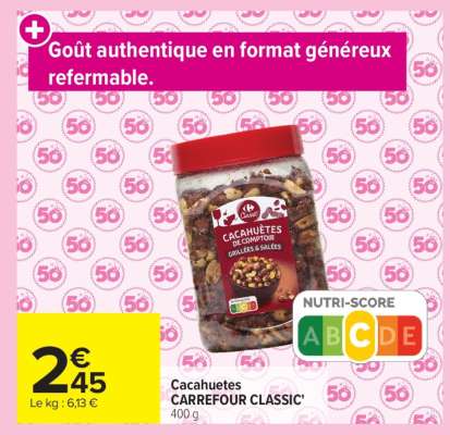 Cacahuètes Carrefour Classic