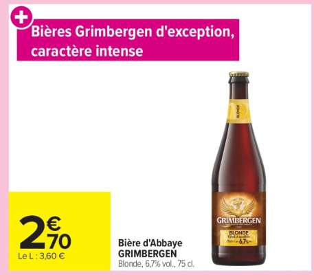 Bière d'Abbaye GRIMBERGEN