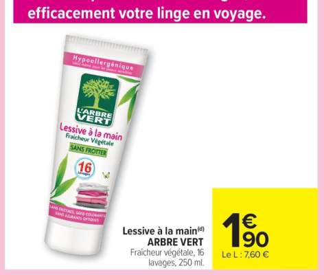 Lessive à la main ARBRE VERT