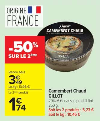 Camembert chaud GILLOT