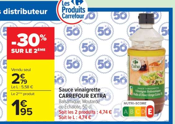 Sauce vinaigrette CARREFOUR EXTRA
