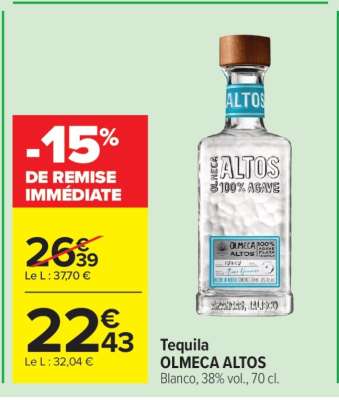 Tequila OLMEC ALTOS