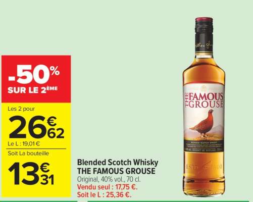 BLENDED SCOTCH WHISKY 'THE FAMOUS GROUSE'