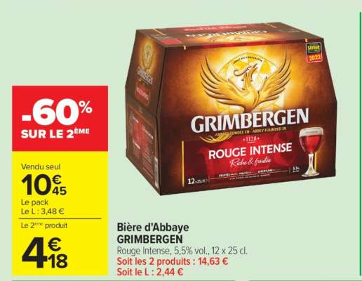 Bière d'Abbaye GRIMBERGEN