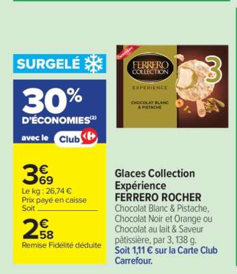 Glaces Collection Expérience FERRERO ROCHER