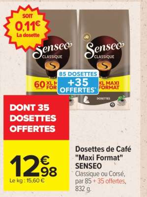 Dosettes de café «Maxi Format» SENSEO