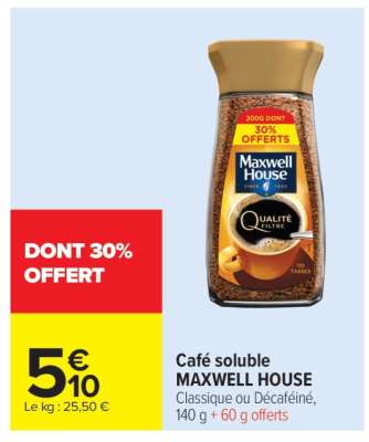 Café Soluble Maxwell House