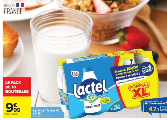 Lactel U.H.T. "Format XL"
