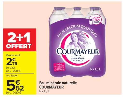Eau Minérale Naturelle Courmayeur