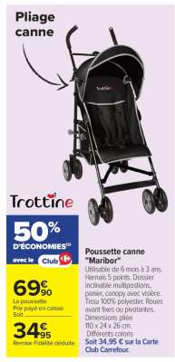 Poussette canne "Maribor"