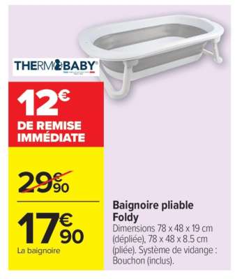 Baignoire pliable Foldy