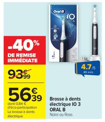 Brosse à dents électrique IO 3 ORAL B