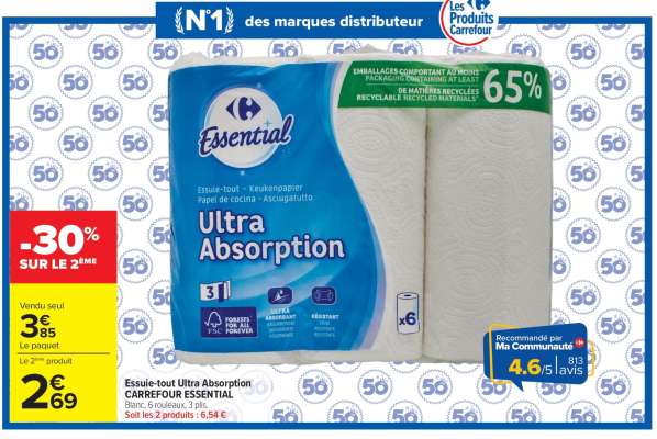 Essuie-tout Ultra Absorption