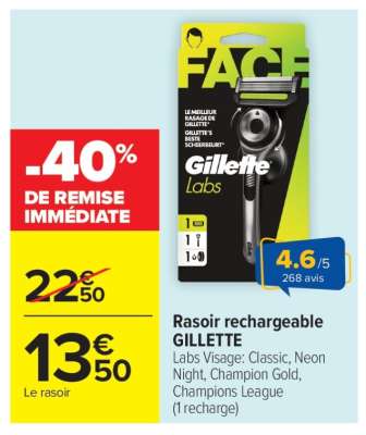 Rasoir Rechargeable Gillette