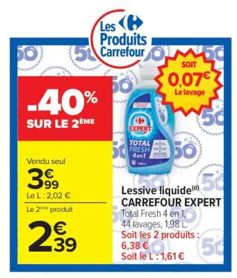 Lessive liquide CARREFOUR EXPERT