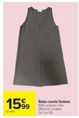 Robe courte femme