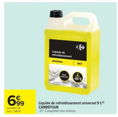 Liquide de refroidissement universel 5 L