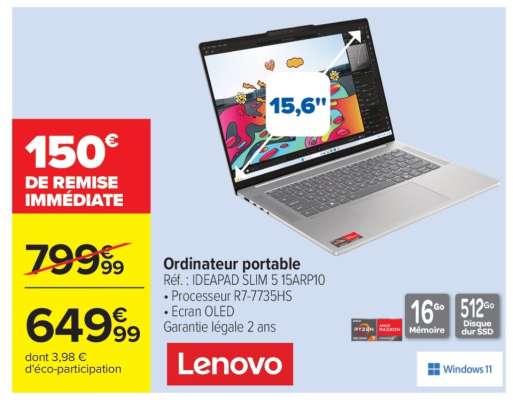 Ordinateur portable Lenovo