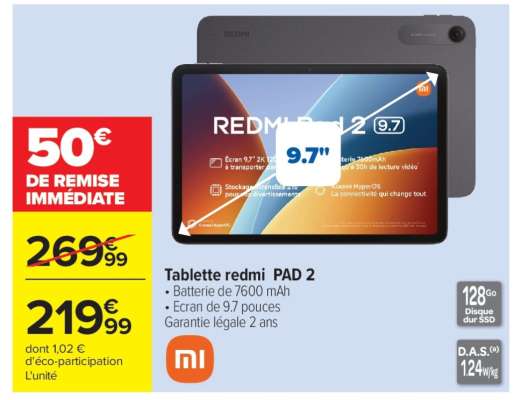 TABLETTE REDMI PAD 2