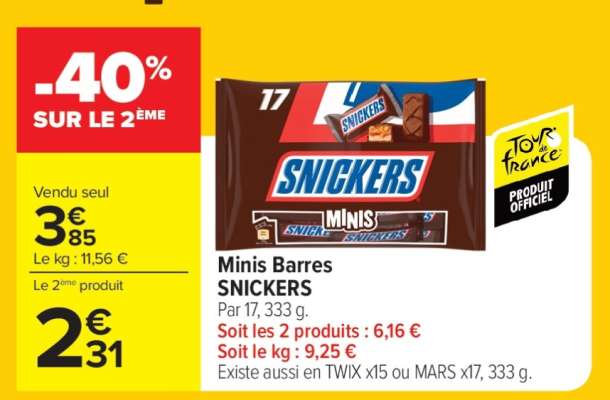 Minis Barres SNICKERS