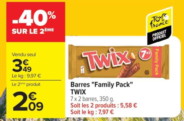 Barres "Family Pack" TWIX