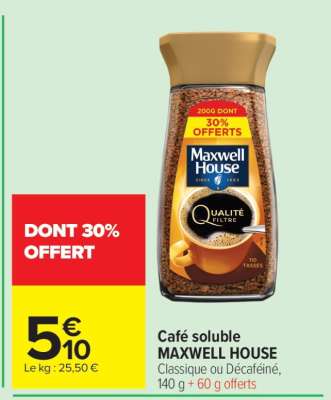 Café Soluble Maxwell House