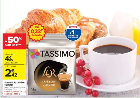 Dosettes de café L’Or TASSIMO