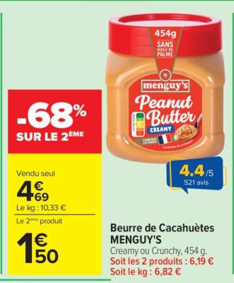 Beurre de Cacahuètes 'Menguy's'