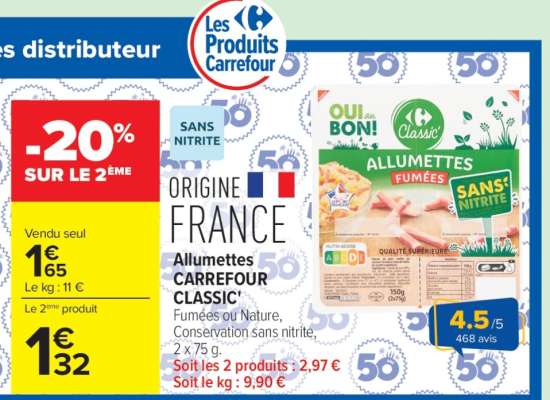 ALLUMETTES CARREFOUR CLASSIC