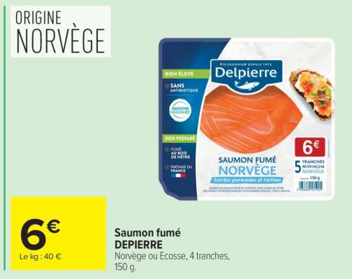 Saumon fumé DEPIERRE