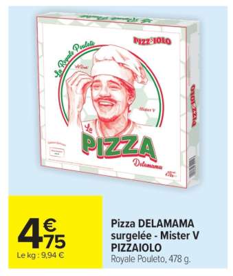 Pizza DELAMAMA surgelée - Mister V PIZZAIOLO