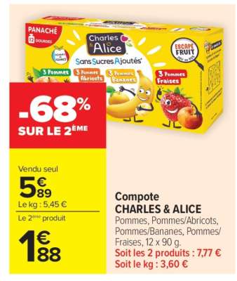 Compote CHARLES & ALICE