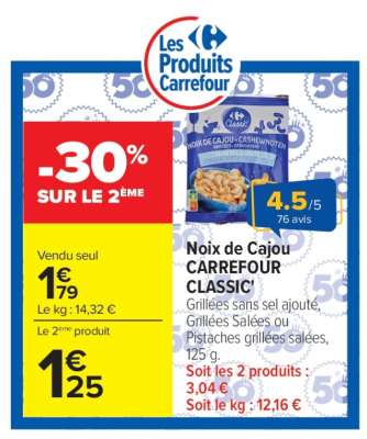 Noix de Cajou CARREFOUR CLASSIC!