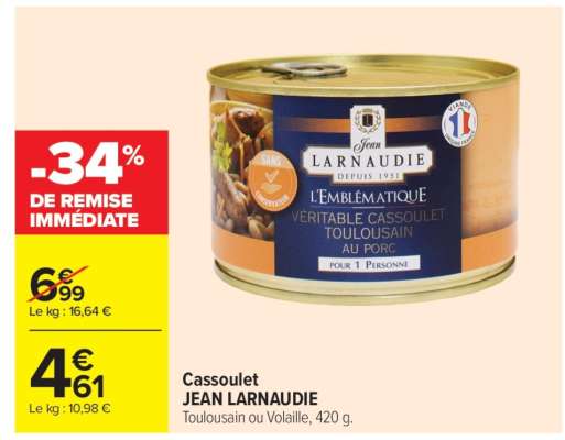 CASSOULET JEAN LARNAUDIE