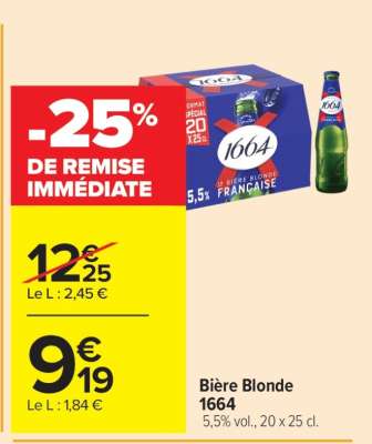Bière Blonde 1664