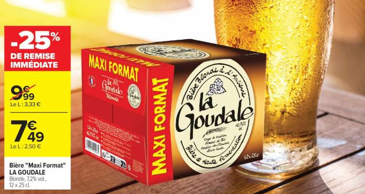 Bière «Maxi format» La Goudale
