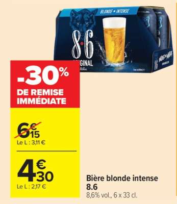 BIÈRE BLONDE INTENSE '8.6'