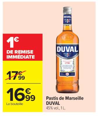 PASTIS DE MARSEILLE DUVAL