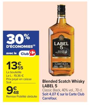 BLENDED SCOTCH WHISKY LABEL 5
