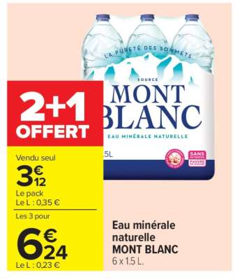Eau Minérale Naturelle Mont Blanc