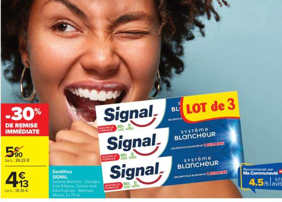 Dentifrice Signal