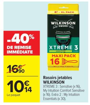 RASOIRS JETABLES “WILKINSON”
