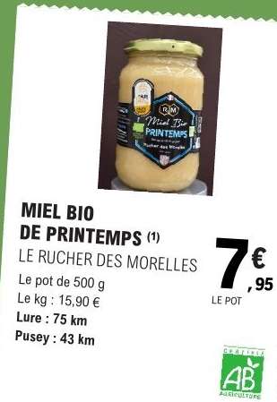 MIEL BIO DE PRINTEMPS