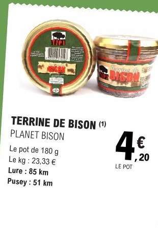 TERRINE DE BISON