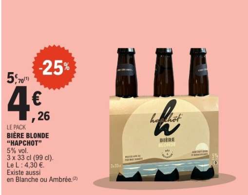 BIÈRE BLONDE “HAPCHOT”