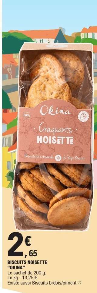 BISCUITS NOISETTE 'OKINA'